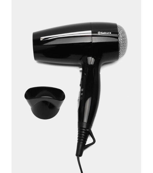 Фен Sakura SA-4042BK черный, 2000-2200 Вт, компактный