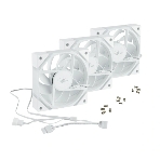 Вентилятор для корпуса Eurocase EU-FN120ARGB_12 WH YH1225 White,120 ARGB fan 3pin+AURA 5V3pin female and male connector with brown box,3pcs in big bro, фото6