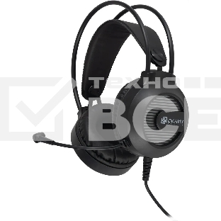 Наушники с микрофоном Оклик HS-L300G Black черный 2.2м мониторные USB оголовье (1796949)