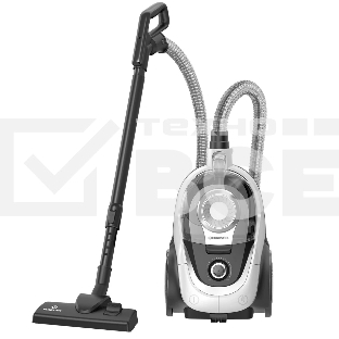 Пылесос Eurostek EVC-4516 серебристый, 500/2800 Вт, уборка сухая, пылесборник - контейнер, 3 л