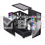 Компьютерный корпус ABR MINI PRO (1*USB 3.0, 1*USB Type-C, HD Audio, 4xRGB Fan, ATX, Micro-ATX, ITX), фото2
