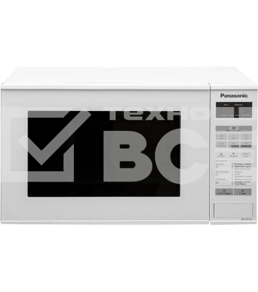 Микроволновая печь Panasonic NN-ST251WZPE белый, 20 л, 800 Вт, переключатели - сенсор