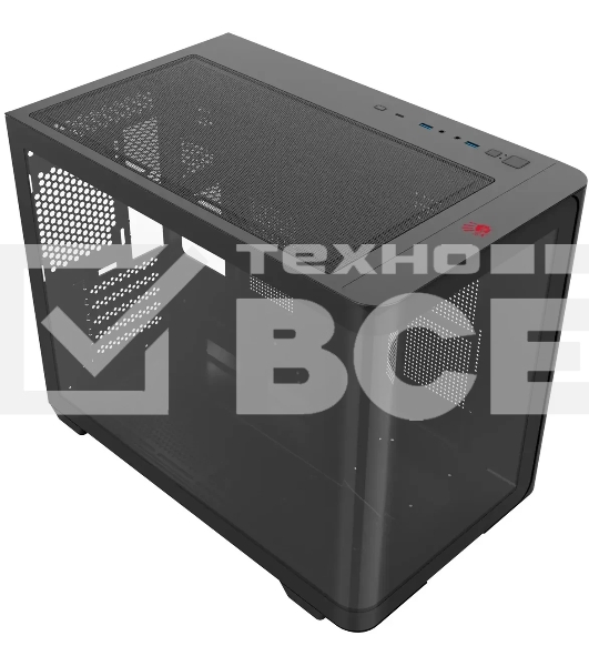 Компьютерный корпус Bloody BD-CC112 черный без БП mATX 9x120мм 2xUSB 3.0 audio bott PSU