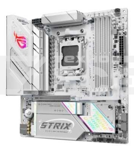 Материнская плата Asus ROG STRIX B850-G GAMING WIFI, AM5, AMD B850, 4xDDR5, 2xSATA, 4xM.2, 1xPCIe 5.0 x16, 1xHDMI, 1xDP, 1x2.5Gb LAN, Wi-Fi 7, Bluetooth 5.4, 1xUSB-C 20Gbps, 1xUSB-C 10Gbps, 2xUSB-A 10Gbps, 4xUSB-A 5Gbps, 2xUSB-A 2.0, 2x3.5 мм, 7.1, mATX
