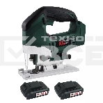 Лобзик электрический профессиональный бесщеточный KLPRO KLDT18B-20 (18В, Li-ion-2шт, 2.0А·ч, патрубок для пылесоса, полотна (дерево/металл, З/У, кейс), фото 1