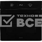 Духовой шкаф Электрический Hyundai HEO 6752 BG черное стекло, фото 1