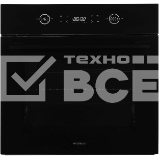 Духовой шкаф Электрический Hyundai HEO 6752 BG черное стекло