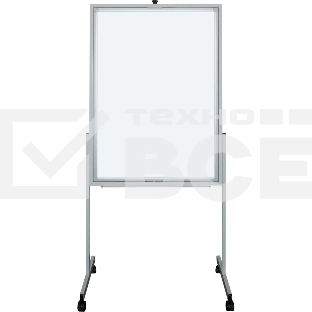 Флипчарт Silwerhof DAILY, лак, 70x100см на роликах белый вращающаяся