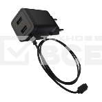 Сетевое зарядное устройство Maxvi A302M 2хUSB 3А 15W + литой кабель MicroUSB 1.2м, черный, фото3