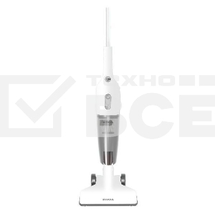 Пылесос вертикальный проводной SUPRA VCS-1044 белый, питание от сети, 650 Вт, уборка сухая, пылесборник 1 л