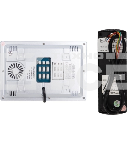 Цветной монитор видеодомофона SECURIC AC-438 7' AHD в комплекте с вызывной видеопанелью с кнопкой