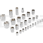 Набор инструментов Denzel 1/2', 1/4', CrV, S2, пластиковый кейс, 82 предмета, фото14