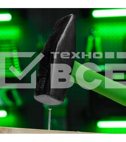 Молоток слесарный Сибртех 1000 г, фибергласовая обрезиненная рукоятка