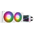 Водяное охлаждение для процессора Thermalright Grand Vision 240 (240mm, LED, White, ARGB/Fans: 2x120mm, 80.45CFM, 29.4dBA, 2150RPM/Pump height 72.5mm, 6400RPM, Rad thickness 27mm/S: 1700, 1200, 1851, 115X, 2011, 2066, AM5, AM4), фото 1