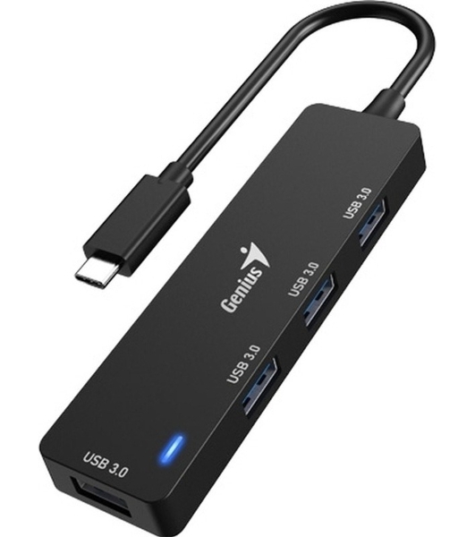 USB-концентратор Genius UH-400, USB Type-C, USB 3.0, USB