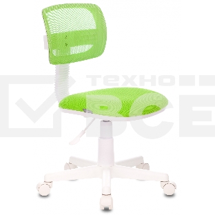 Кресло детское Бюрократ CH-W299/SD/TW-18 TW-03A TW-18 салатовый спинка сетка (пластик белый)