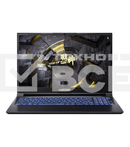 Ноутбук HASEE Z7D6 FHD i7-12650H 16Gb SSD 512Gb NVIDIA RTX 4050 для ноутбуков 6Gb 15,6 FHD IPS Cam 53.35Вт*ч No OS Черный Z7D6 FHD
