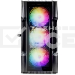 Компьютерный корпус 1STPLAYER TRILOBITE T3-G Black / mATX, TG / 4x 120mm LED fans inc. / T3-G-BK-4F1, фото2