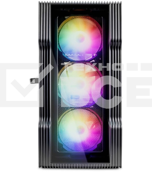 Компьютерный корпус 1STPLAYER TRILOBITE T3-G Black / mATX, TG / 4x 120mm LED fans inc. / T3-G-BK-4F1