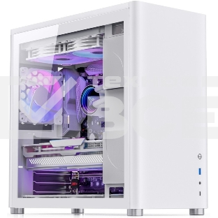 Корпус JONSBO D40 White без БП, боковая панель из закаленного стекла, mini-ITX, micro-ATX, ATX, белый