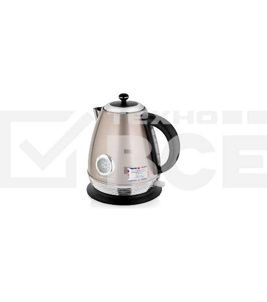 Чайник электрический BRAYER BR1007, 2200 Вт, 1,7 л, Strix, автоотключ, нержав.сталь, встроен.термом