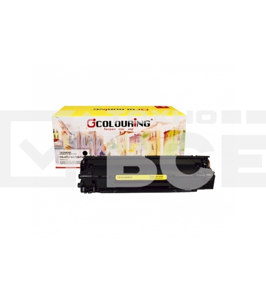 Картридж лазерный Colouring CG-CE278A/726/728 чёрный (2100 стр.) для принтеров HP LaserJet P1560/P1566/P1600/P1606dn/M1536 Canon i-Sensys MF4410/4420/4430/4450/4550d/4570d/4580dn/4780/D520/LBP-6200D