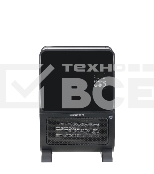 Тепловентилятор HIBERG TSH 3000 B, черный, 2000 Вт, 30 м2, с увлажнителем
