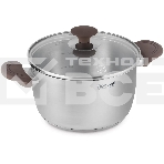 Кастрюля Rondell Coffee Bean RDS-1645, 5.7 л, 24 см, без крышки, стальной, фото 1