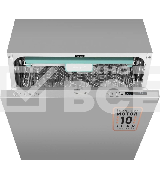 Встраиваемая посудомоечная машина Weissgauff BDW 6033 Wi-Fi Inverter Autoopen, полноразмерная