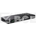 Коммутатор неуправляемый Tenda TEG1120P-16-250W PoE, 18 портов, 18x1 Гбит/с, PoE 16х30 Вт (до 250Вт),  SFP 2x1 Гбит/с, фото 1
