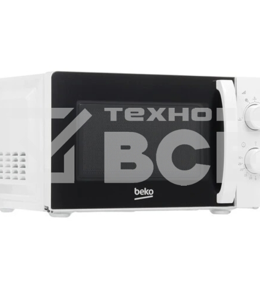Микроволновая печь Beko SOLO MOC20100W1 белый, 20 л, 700 Вт, переключатели - поворотный механизм