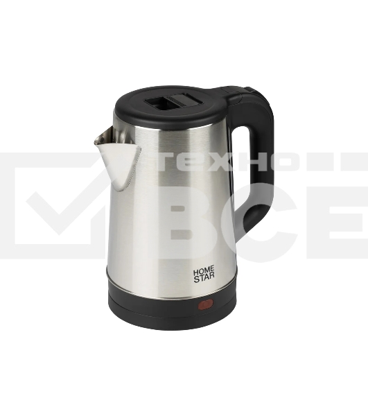 Чайник электрический Homestar HS-1041 1.8 л, 1500 Вт, нержавейка, стальной/черный