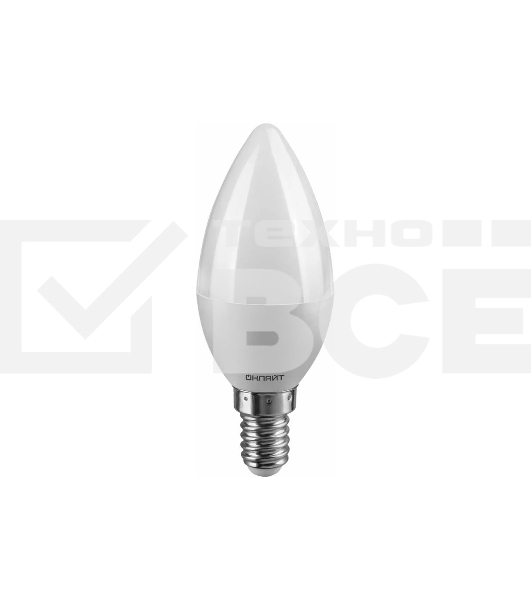 Лампа светодиодная ОНЛАЙТ 71632 OLL-C37-8-230-2.7K-E14-FR