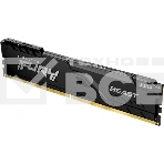 Оперативная память Kingston Fury Beast, DDR4, 16GB (1x16GB), 3200MHz, CL16, DIMM, с радиатором, черный, фото 1