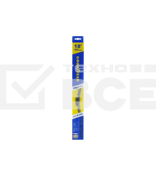 Щетка стеклоочистителя GOODYEAR GY000438 PREMIUM 18''/45 см бескаркасная