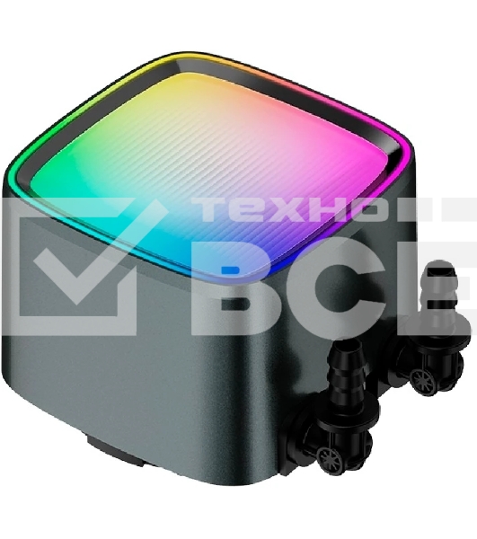Система жидкостного охлаждения Water Cooling System Geometric Future Eskimo Pro 360 (240W, 360мм, ARGb, черный Fans: 3x120мм, 80.81CFM, 34.2dBA, 2000RPM/Pump height 54мм, 3200RPM, Rad thickness 27мм/S: 1851, 1700, 1200, 115X, 2011, 2066, AM5, AM4)