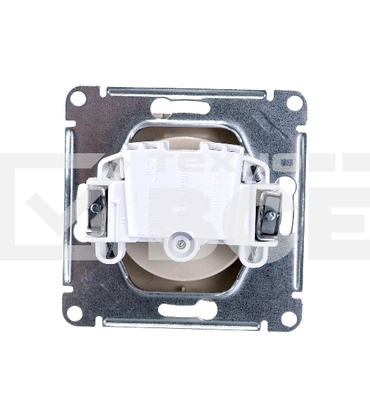 Механизм розетки 1-м СП AtlasDesign без заземл. 16А шампань SchE ATN000541