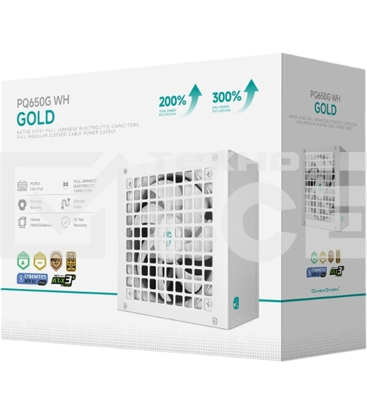 Блок питания DeepCool PQ650G WH ATX 650W (R-PQ650G-FD0W-WGEU-V1)