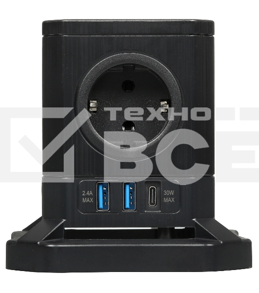 Сетевой фильтр HARPER UCH-730 Black PD3.0