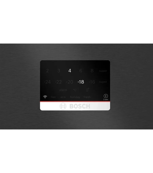 Холодильник Bosch KGP86AXB0N черный двухкамерный 419/202л морозилка снизу, No Frost