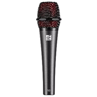 Микрофон динамический sE Electronics V3 50 Гц - 16 кГц, кардиоида, комплектация: микрофонный зажим, адаптер с резьбой, чёрная ветрозащита, транспортировочный чехол на молнии
