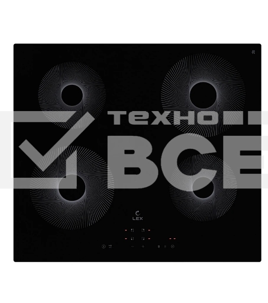 Индукционная варочная поверхность LEX EVI 640 R1 BL, черный