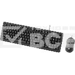 Комплект клавиатура+мышь Оклик S605 проводной USB 1800 DPI черный, фото4