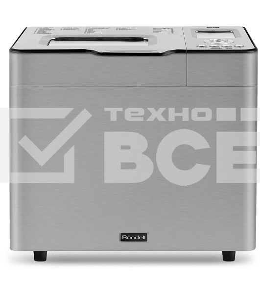 Хлебопечь Rondell 1640-RE-01, 600Вт, серебристый