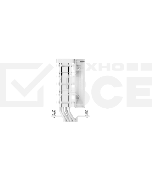 Кулер для процессора Cooler Ocypus Delta A40 WH ARGB White 220W/ All Intel/ AMD AM*/ Screws