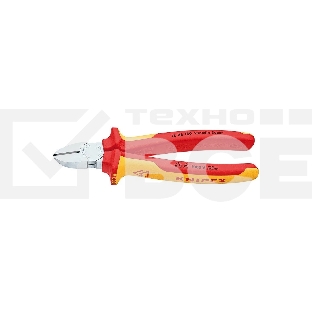 Бокорезы KNIPEX 7006180 1000V 180 мм диагональные, ручки изолированные, с двухцв многокомп чехлами