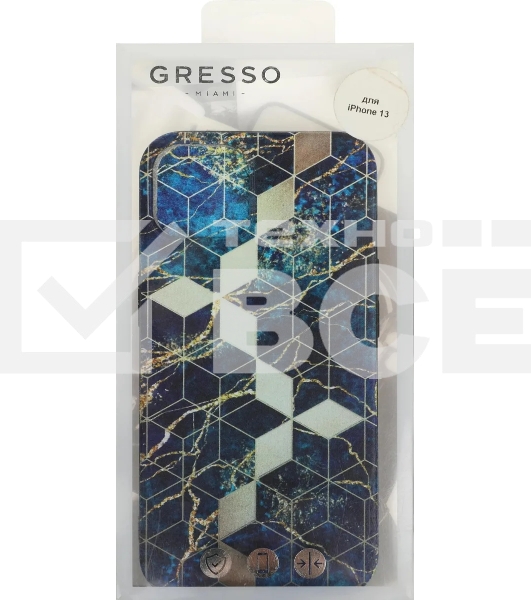 Чехол (клип-кейс) Gresso Meridian, для iPhone 13, синий [gr17aaae8887]