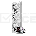 Система охлаждения Water Cooling System PCCooler DS360 Display WH (310W, 360мм, LED, белый, ARGb Pump/Fans: 3x120мм, 90.56CFM, 39.8dBA, 2500RPM/Pump height 65мм, 15dBA, 2600RPM, Rad thickness 27мм/S: 1851, 1700, 1200, 115X, AM5, AM4), фото2
