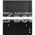 Держатель туалетной бумаги из нержавеющей стали BRIMIX 79920, антивандальный, с полочкой, квадратный профиль, черный., фото3