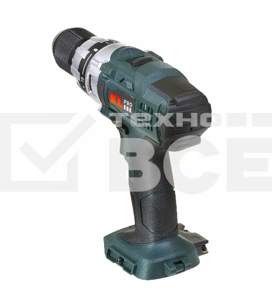 Профессиональный шуруповерт аккумуляторный Klpro KLNM18-00 (18В, без ЗУ и АКБ, 40Нм, 2 скорости, 20-ступений к/м, подсветка,в кейсе)